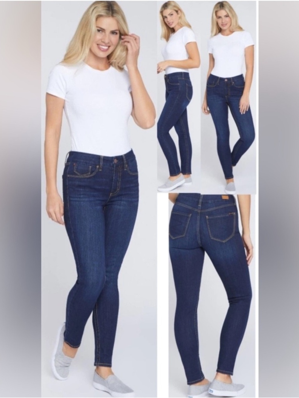 7 For All Mankind Tummyless Skinny Jeans Womens 14 High Rise Avalon Stretch